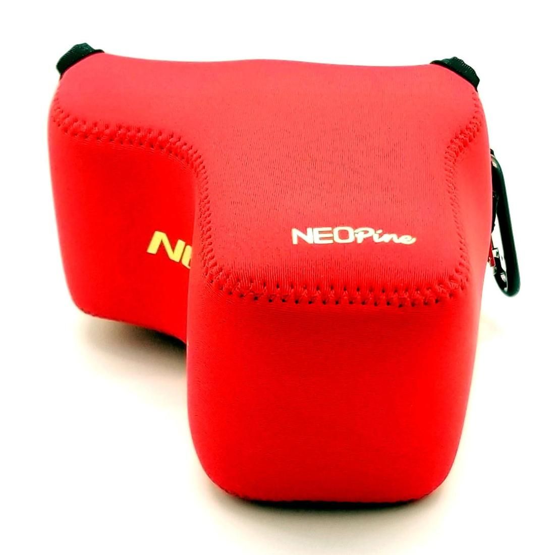 NEOpine Neoprene Shockproof Soft Case Bag with Hook for Sony ILCE-6500 / A6500 Camera (Red)