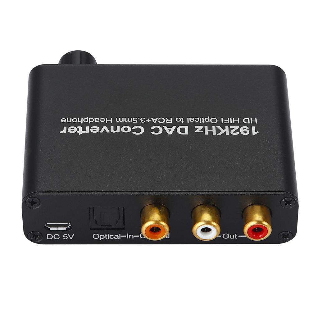 192kHz DAC Converter with Volume Control Digital to Analog Stereo Adapter