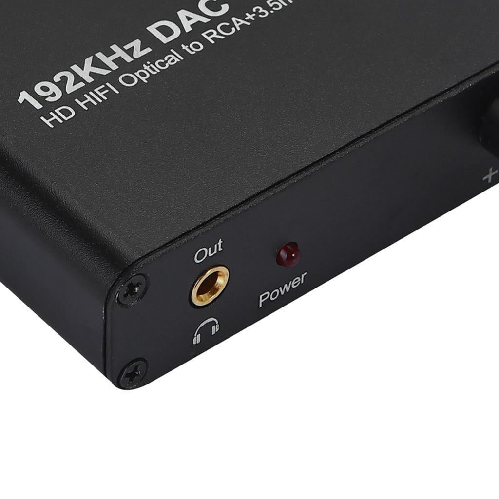 192kHz DAC Converter with Volume Control Digital to Analog Stereo Adapter