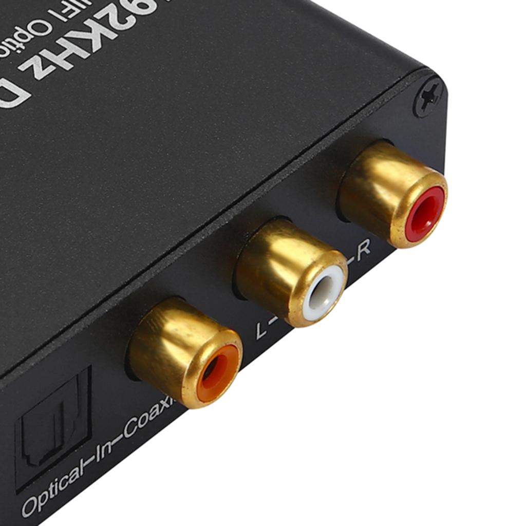192kHz DAC Converter with Volume Control Digital to Analog Stereo Adapter