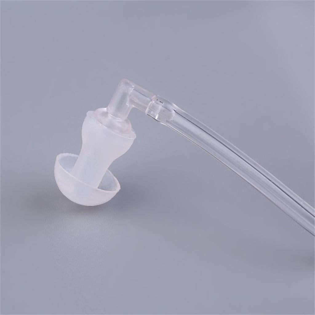 Anti-Radiation Spiral Air Tube Earphone Headphone Headset White/Black White