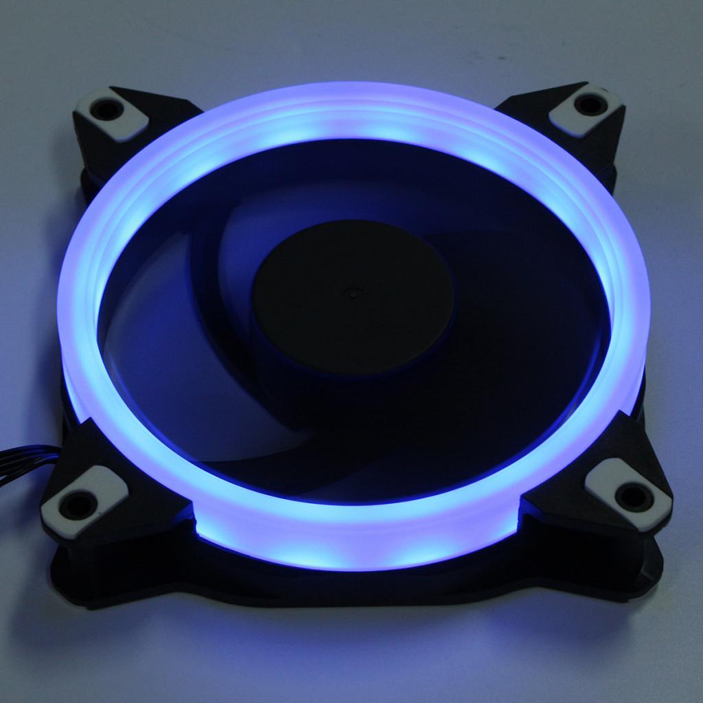 120mm RGB LED Quiet Computer Case PC Cooling Fan with Remote Control