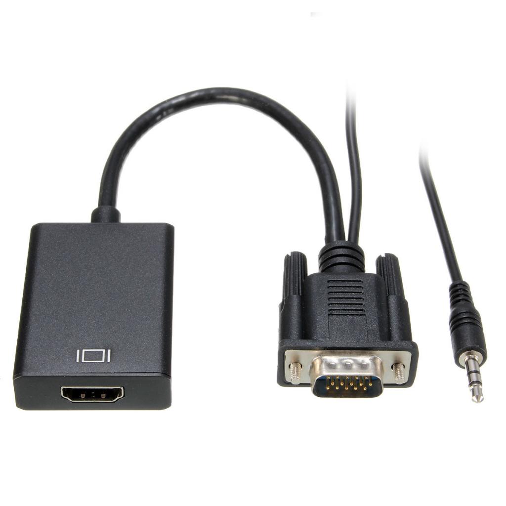 VGA To HDMI 1080P HD Audio TV AV HDTV Video Cable Converter Adapter
