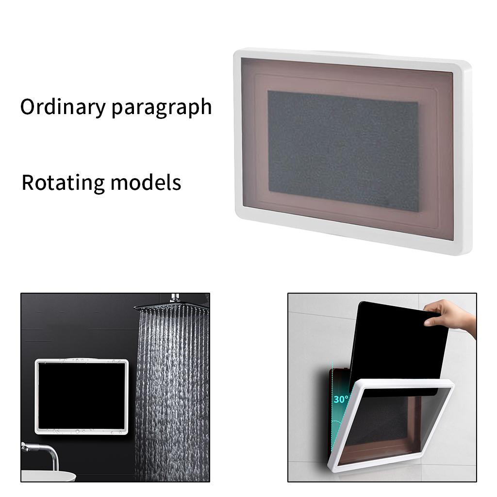 Wall Mount Shower Phone Holder Case Waterproof HD Touch Screen Storage Box normal