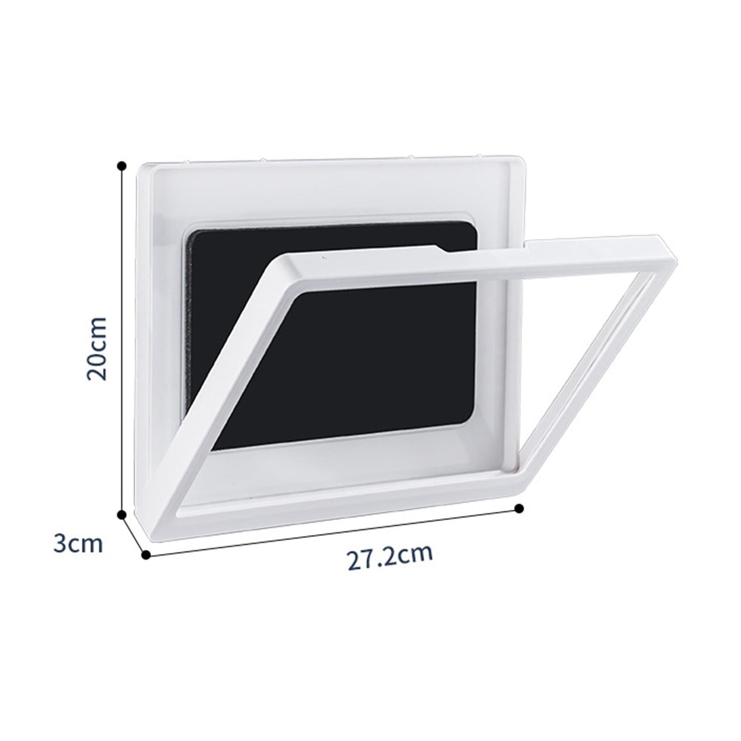 Waterproof Phone Case Wall Mounted Shower Phone Holder White Non-rotating