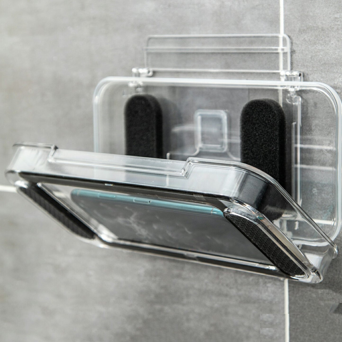 Wall-mounted Waterproof Phone Case Mobile Phone Stand Bath Smartphone Cover