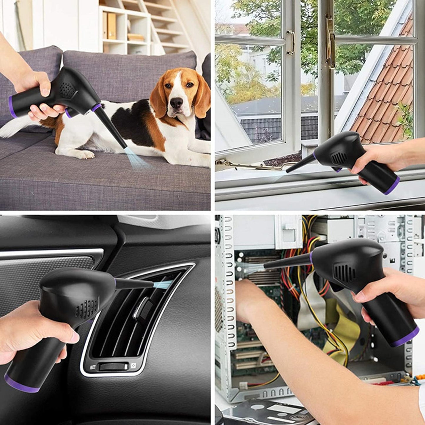 60W Electric Cordless Air Duster for 45000RPM Fast Charging Air Blower