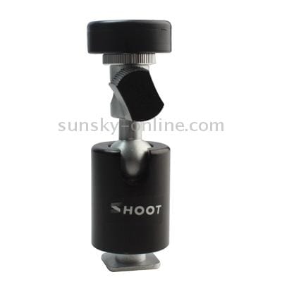 Flash Light Stand Bracket C Type with Screw Hole (Black)