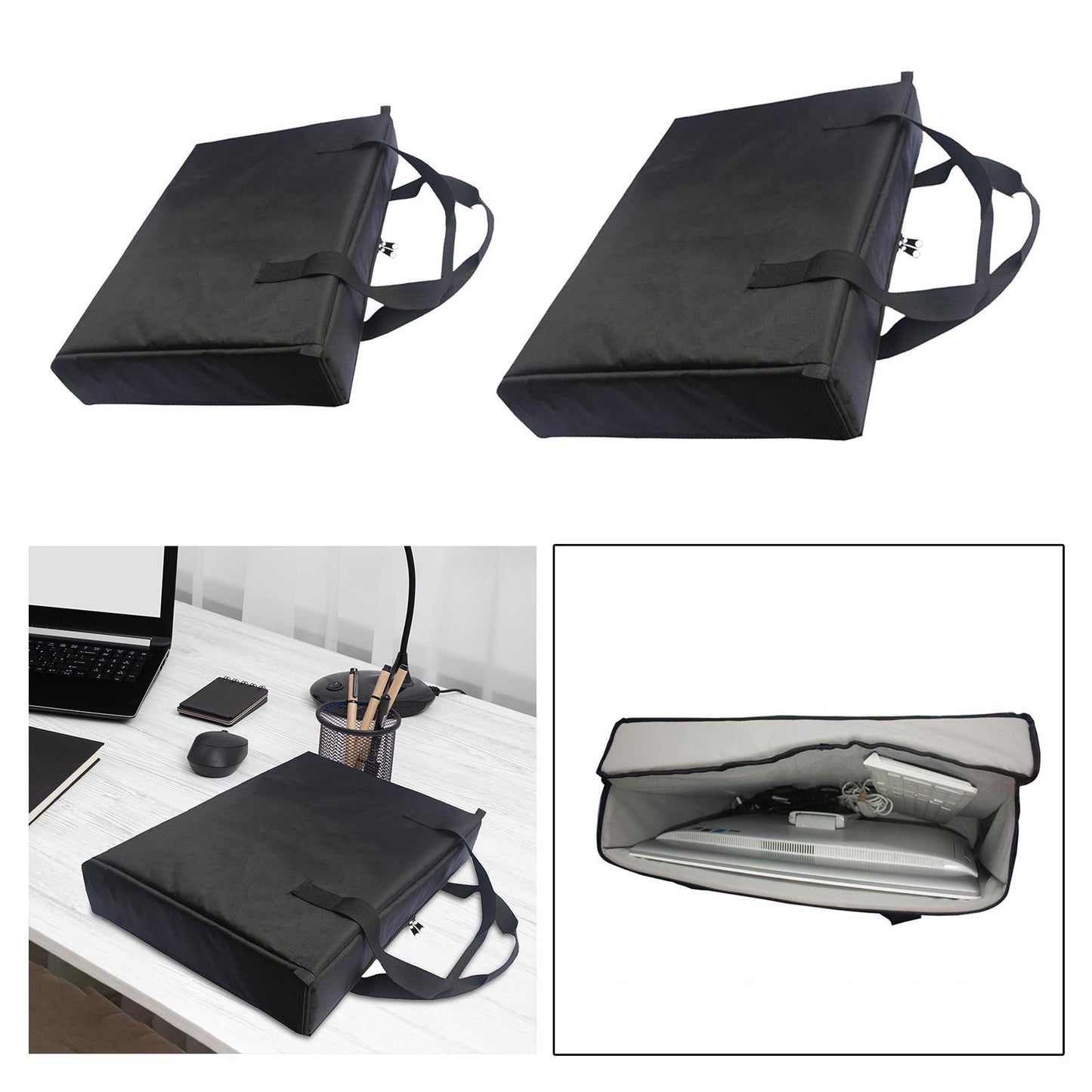 Monitor Carrying Case Travel Bag Oxford Cloth Carry Tote Bag Tool Bag 54cmx10cmx40cm