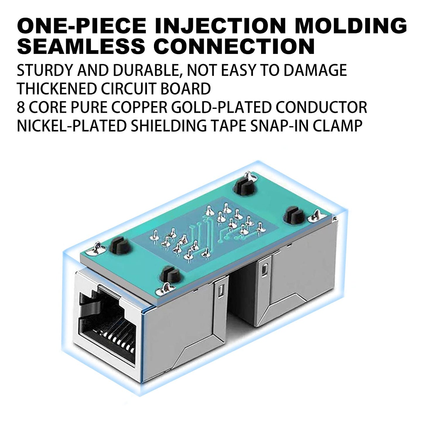 Network cable connector RJ45 network straight-through connector