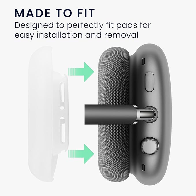 Protective Case Compatible with Apple AirPods Max Cover - Silicone Headphones Case - White