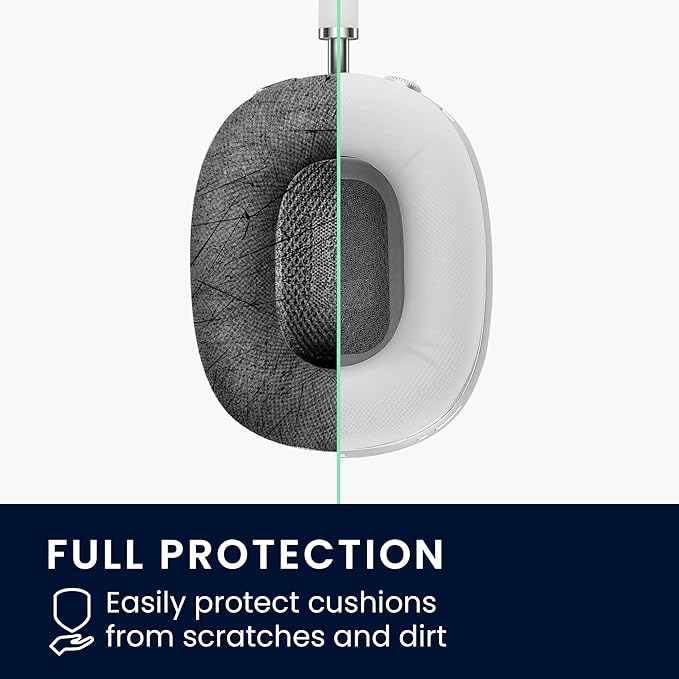 Protective Case Compatible with Apple AirPods Max Cover - Silicone Headphones Case - White