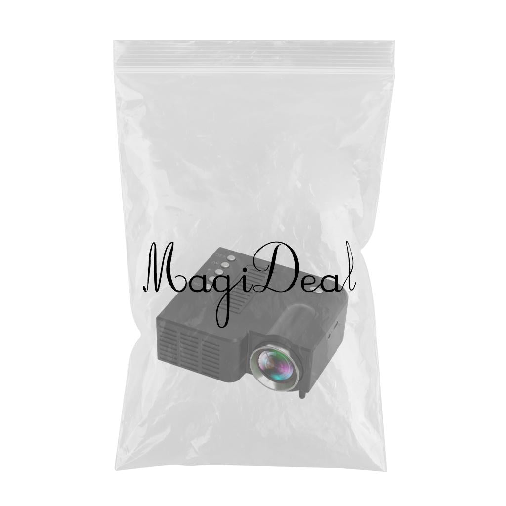 Portable Mini Projector LED HD 1080P Home Theater USB 10-60inch Image Black