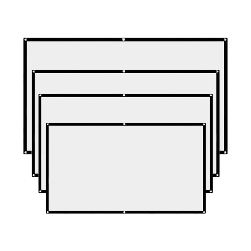 16:9 Foldable Projection Screen HD Home Cinema Projector Cloth 60inch