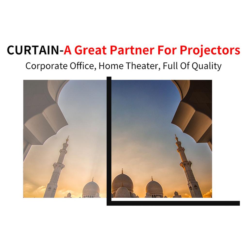 16:9 Foldable Projection Screen HD Home Cinema Projector Cloth 84inch