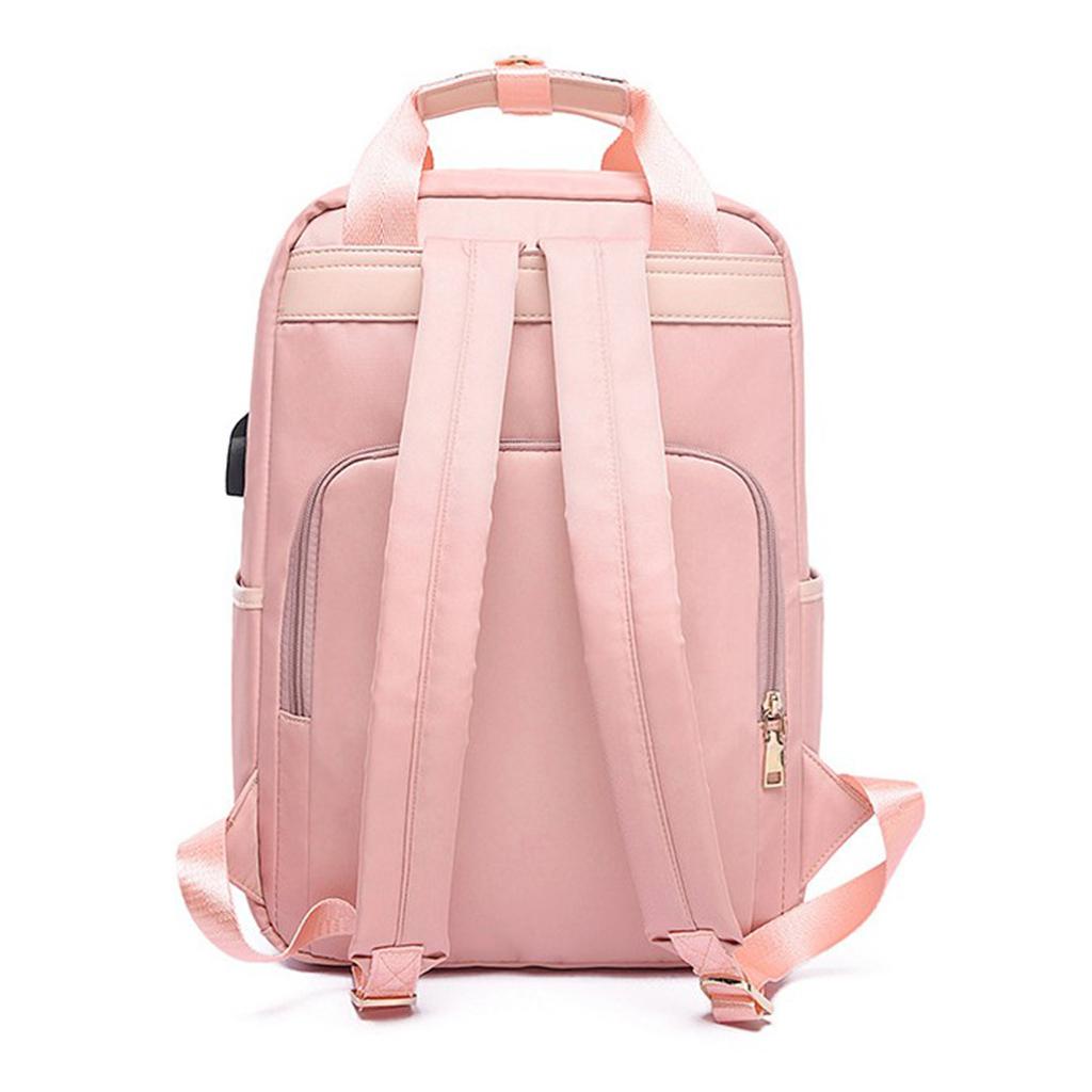 Laptop Backpack Travel Backpacks Bookbag with usb Port Pink_14 inch