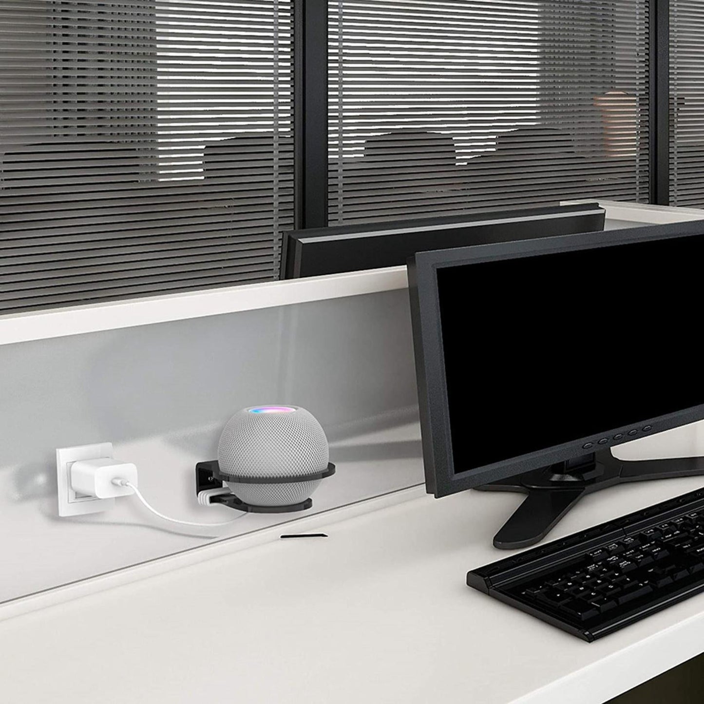 Acrylic Office Speaker Wall Mount Stand Holder for Wall Hanging Wall Stand black