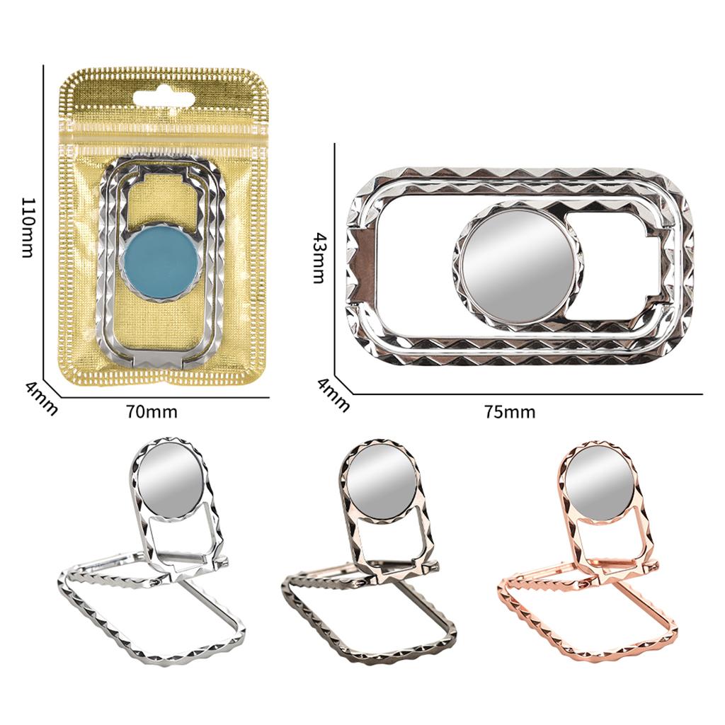 Adjustable Multi- Angle Smartphone Phone Ring Holder Kickstand Chrome
