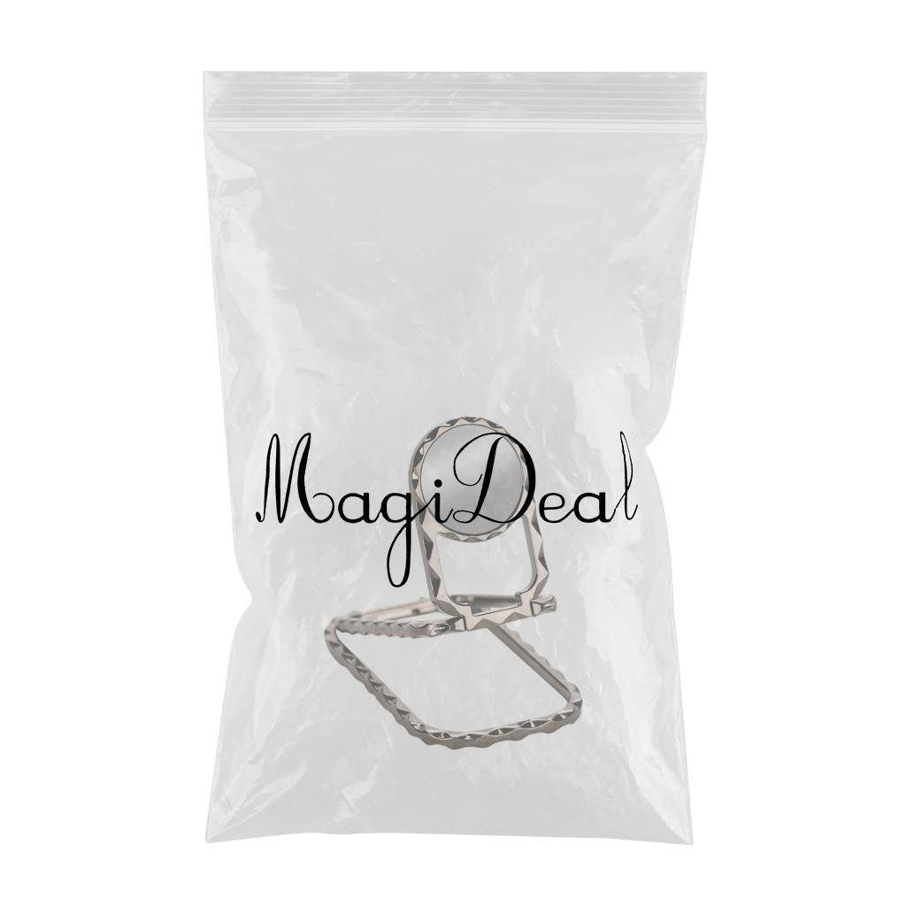 Adjustable Multi- Angle Smartphone Phone Ring Holder Kickstand Chrome