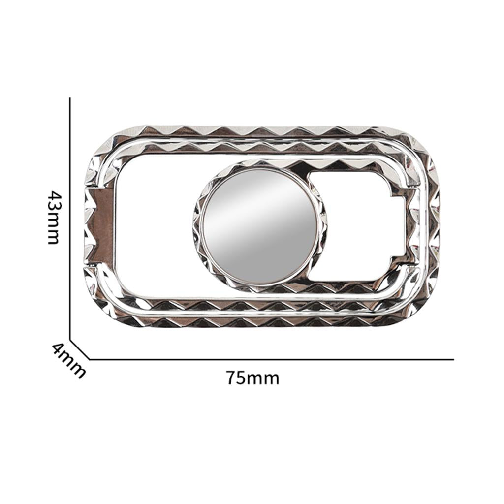 Adjustable Multi- Angle Smartphone Phone Ring Holder Kickstand Chrome