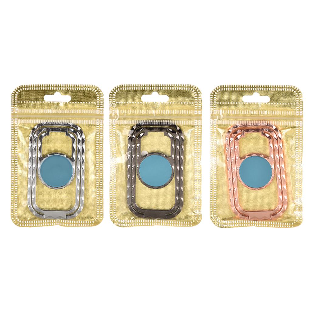 Adjustable Multi- Angle Smartphone Phone Ring Holder Kickstand Chrome