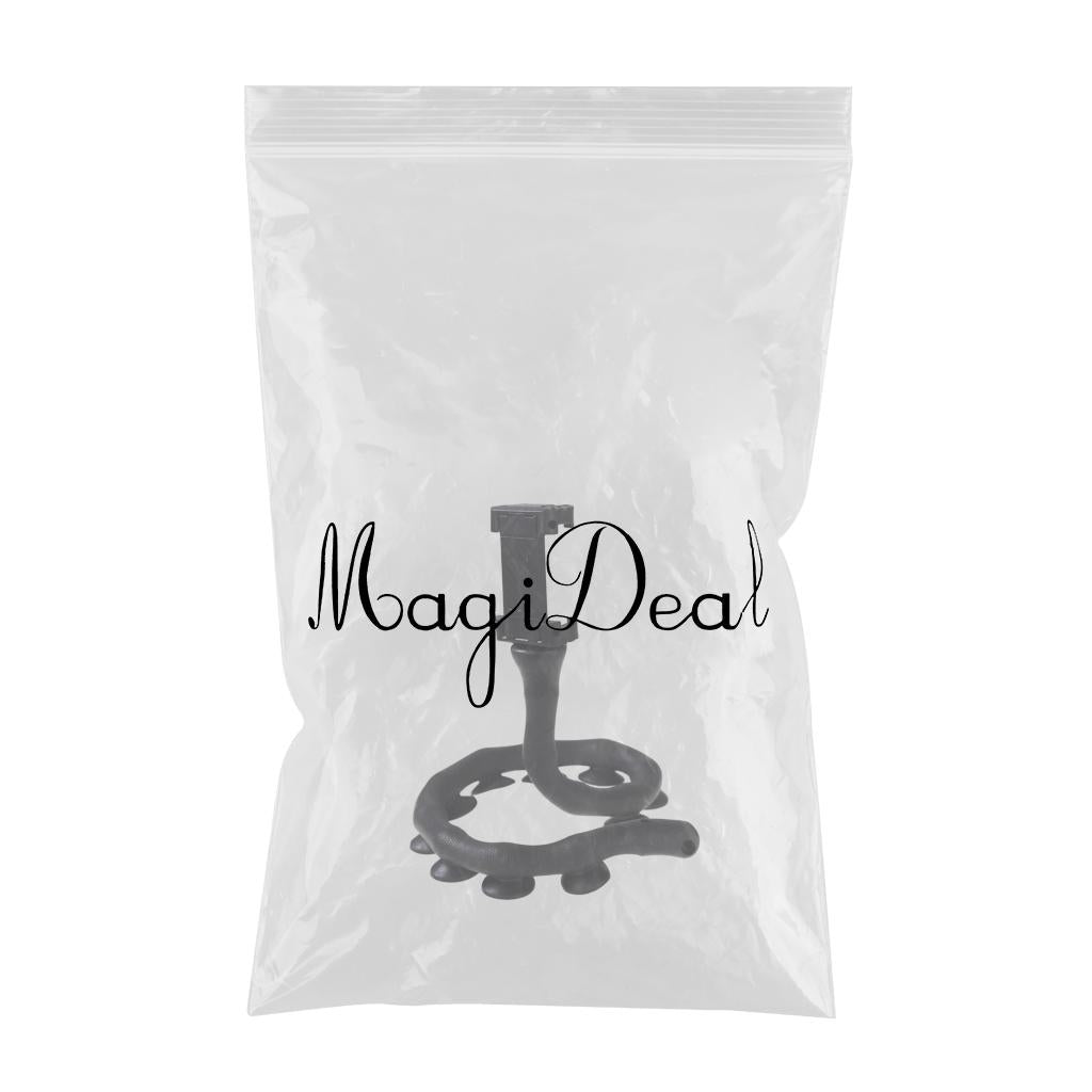 Cute Caterpillar Mobile Phone Holder Worm Flexible Phone Suction Cup Black