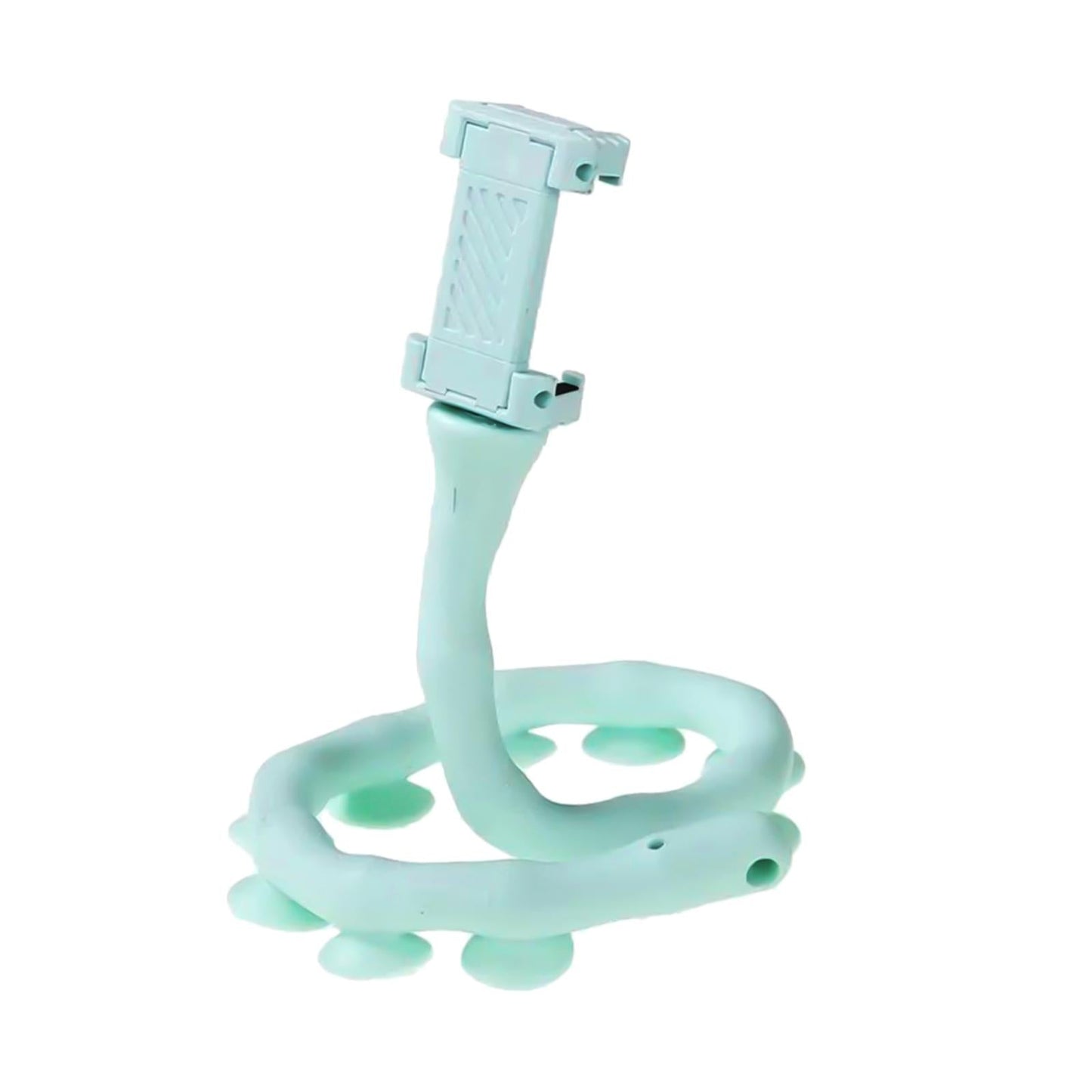 Cute Caterpillar Mobile Phone Holder Worm Flexible Phone Suction Cup Blue