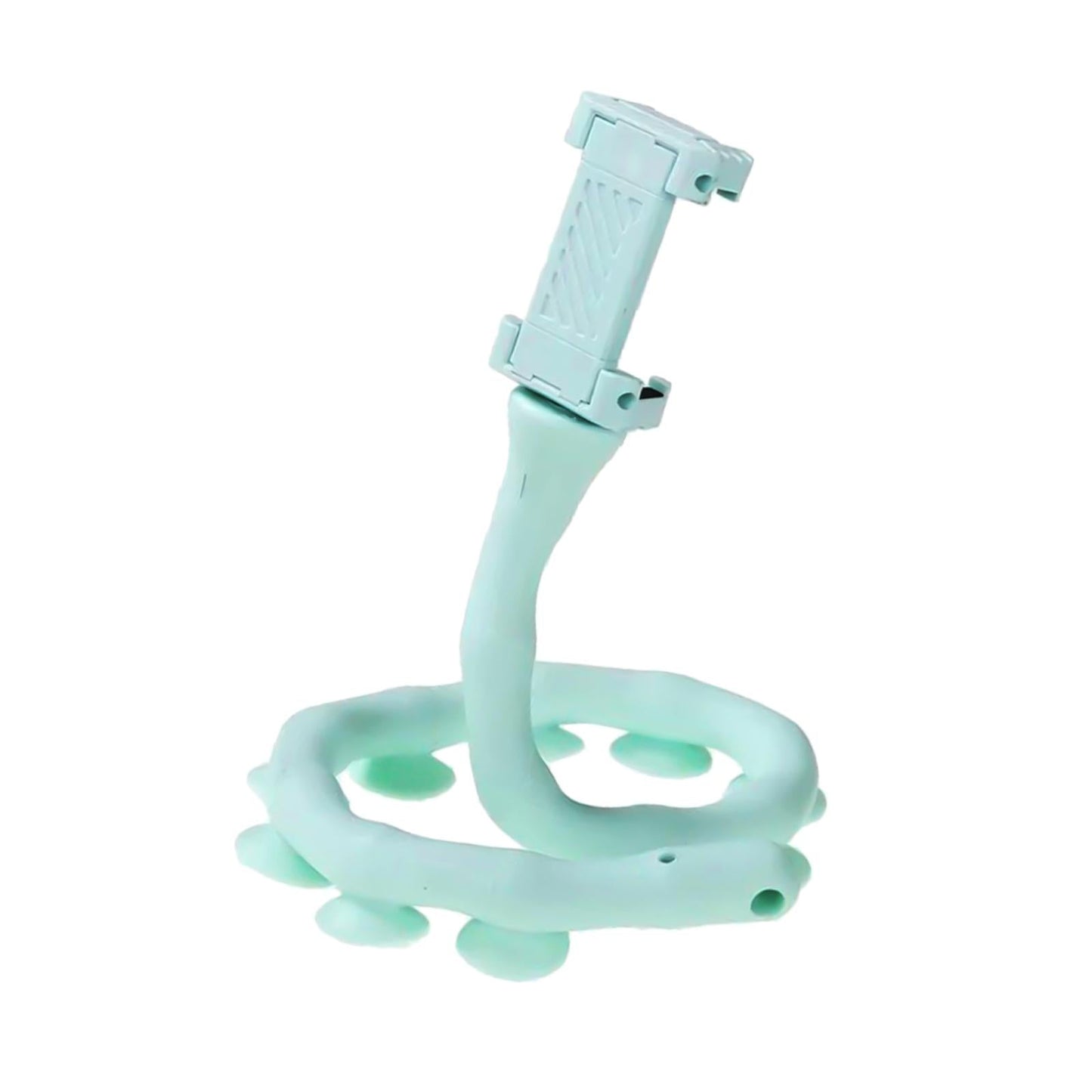 Cute Caterpillar Mobile Phone Holder Worm Flexible Phone Suction Cup Blue