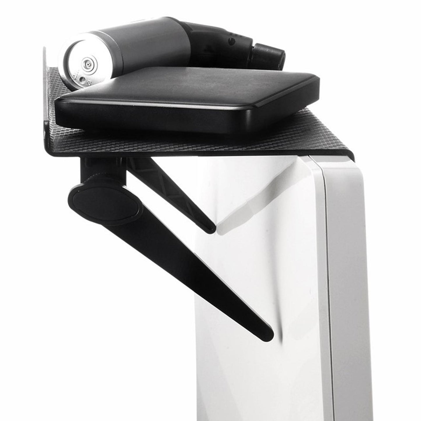 Adjustable TV Top Computer Screen Shelf for Router and Home Media Boxes