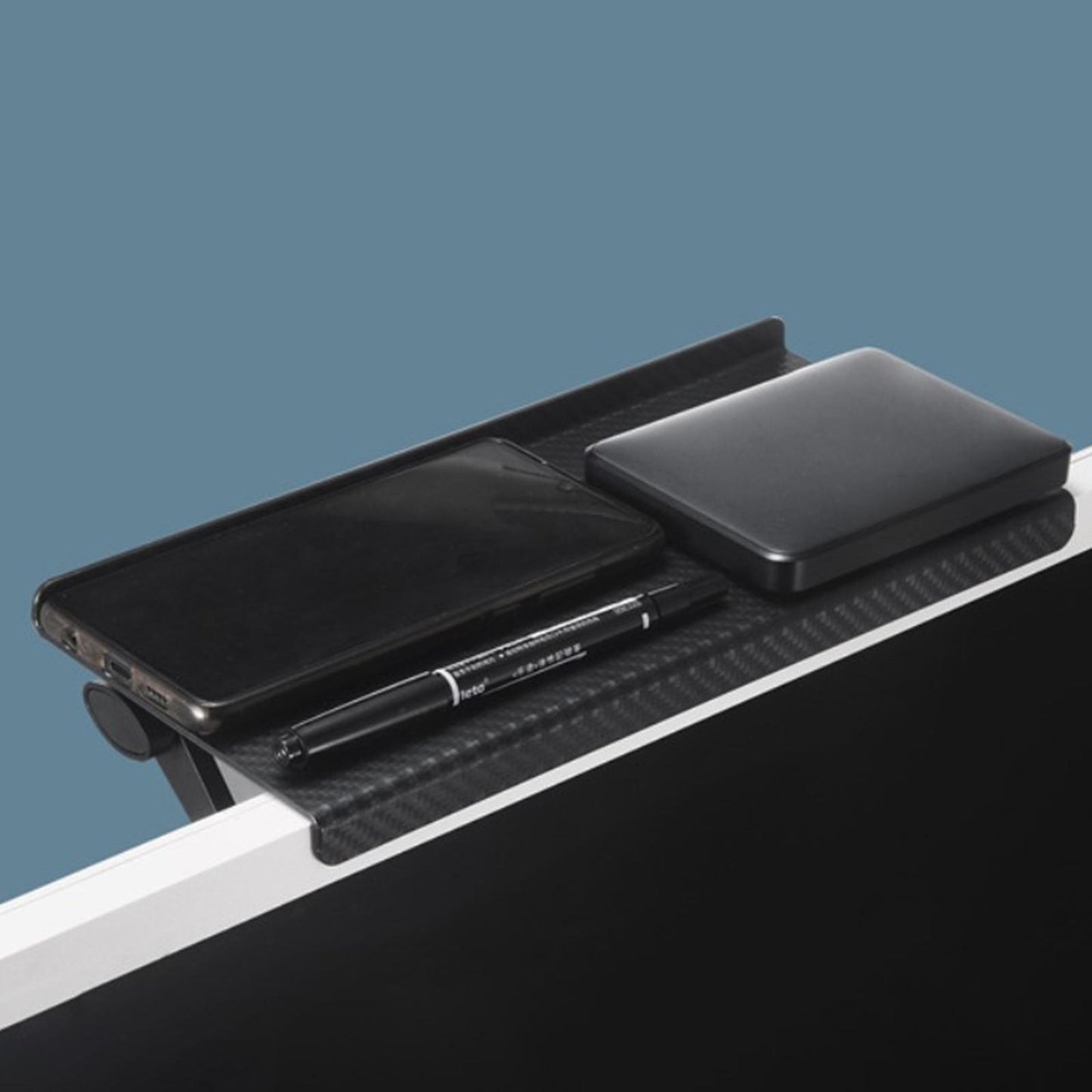 Adjustable TV Top Computer Screen Shelf for Router and Home Media Boxes