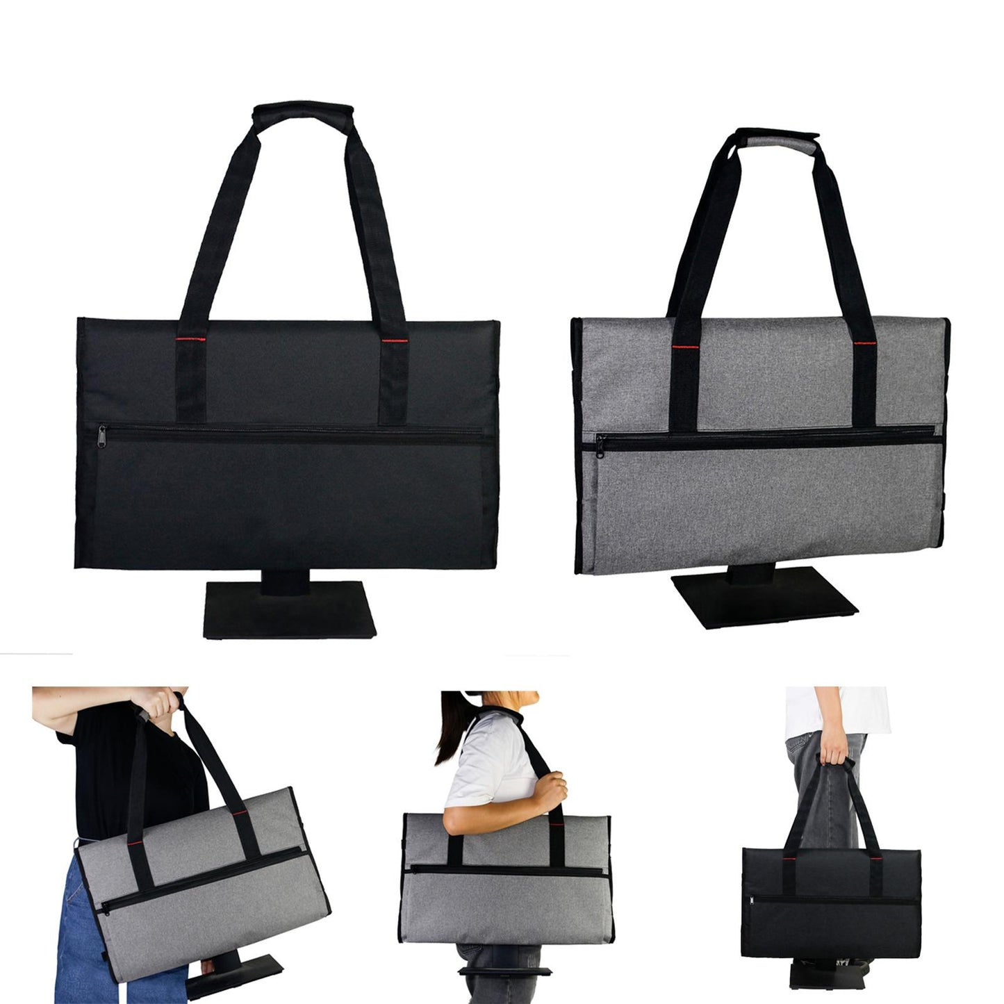Outdoor Travel Carrying Case Screen Computer Bag for 24" LCD Screens Black