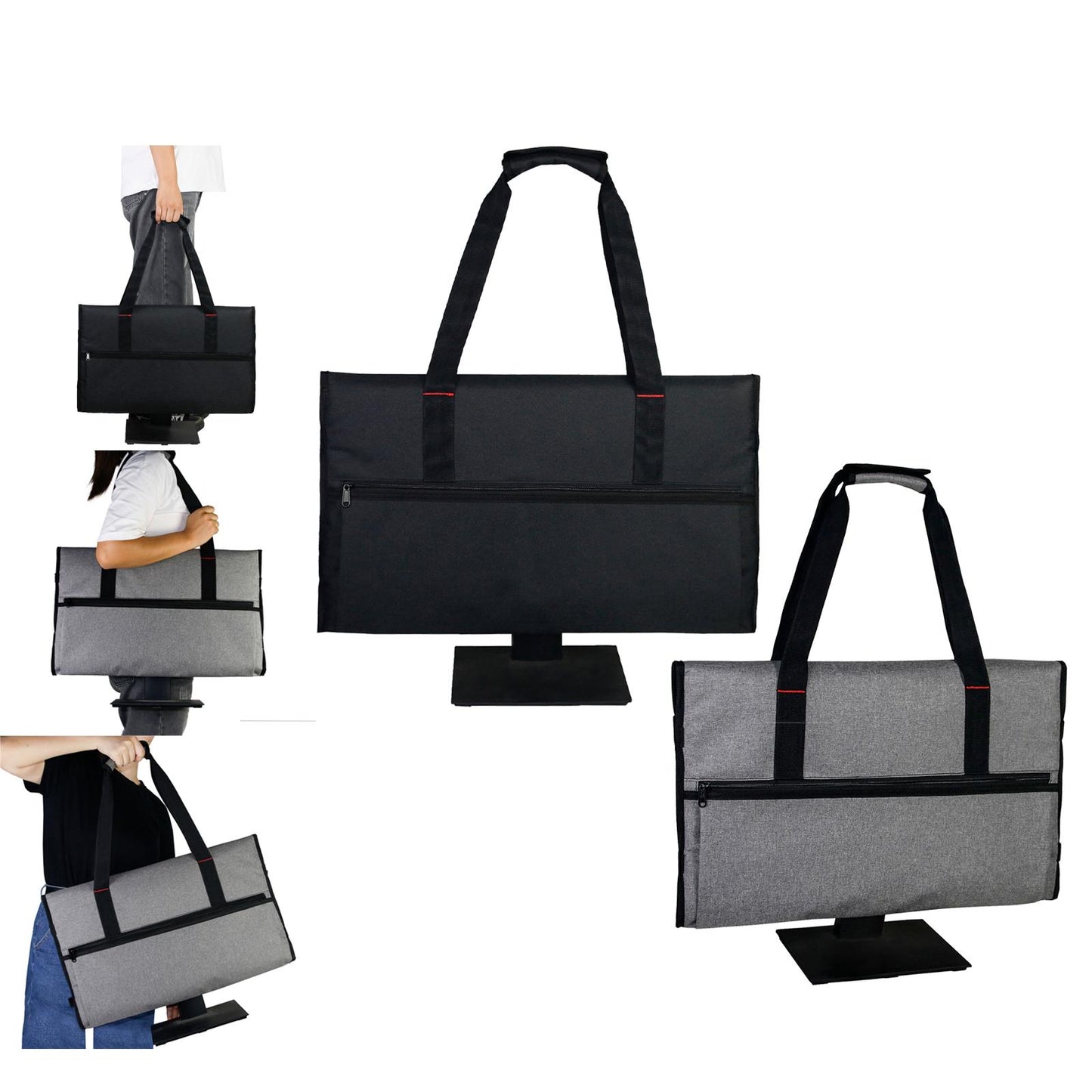 Outdoor Travel Carrying Case Screen Computer Bag for 24" LCD Screens Black