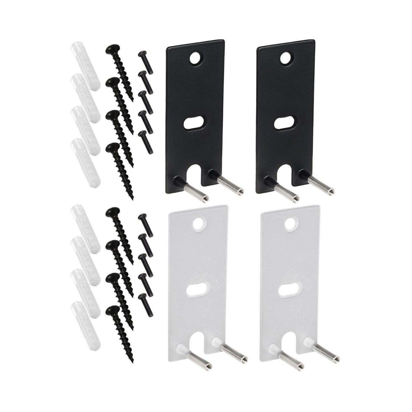 2Pcs Speaker Wall Mounts Universal Replacement Durable for Surround Speakers Black