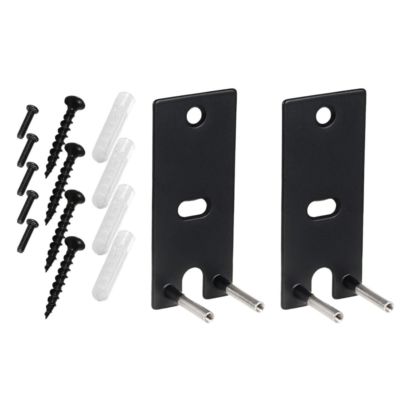 2Pcs Speaker Wall Mounts Universal Replacement Durable for Surround Speakers Black