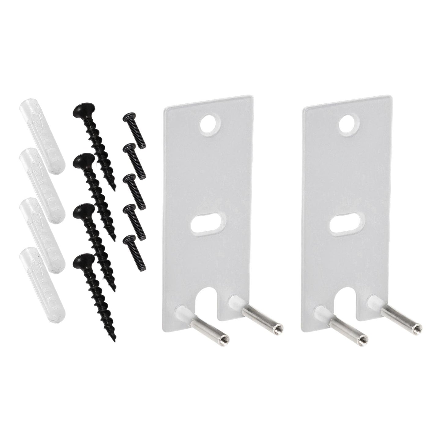 2Pcs Speaker Wall Mounts Universal Replacement Durable for Surround Speakers White