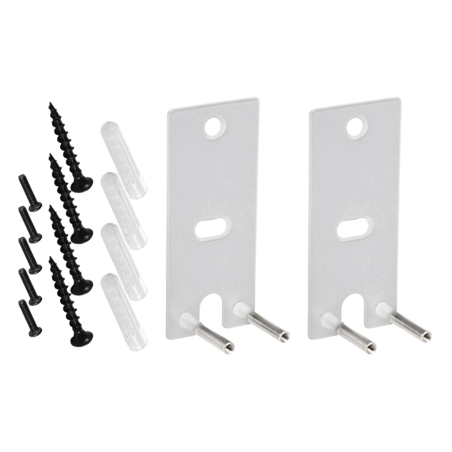 2Pcs Speaker Wall Mounts Universal Replacement Durable for Surround Speakers White