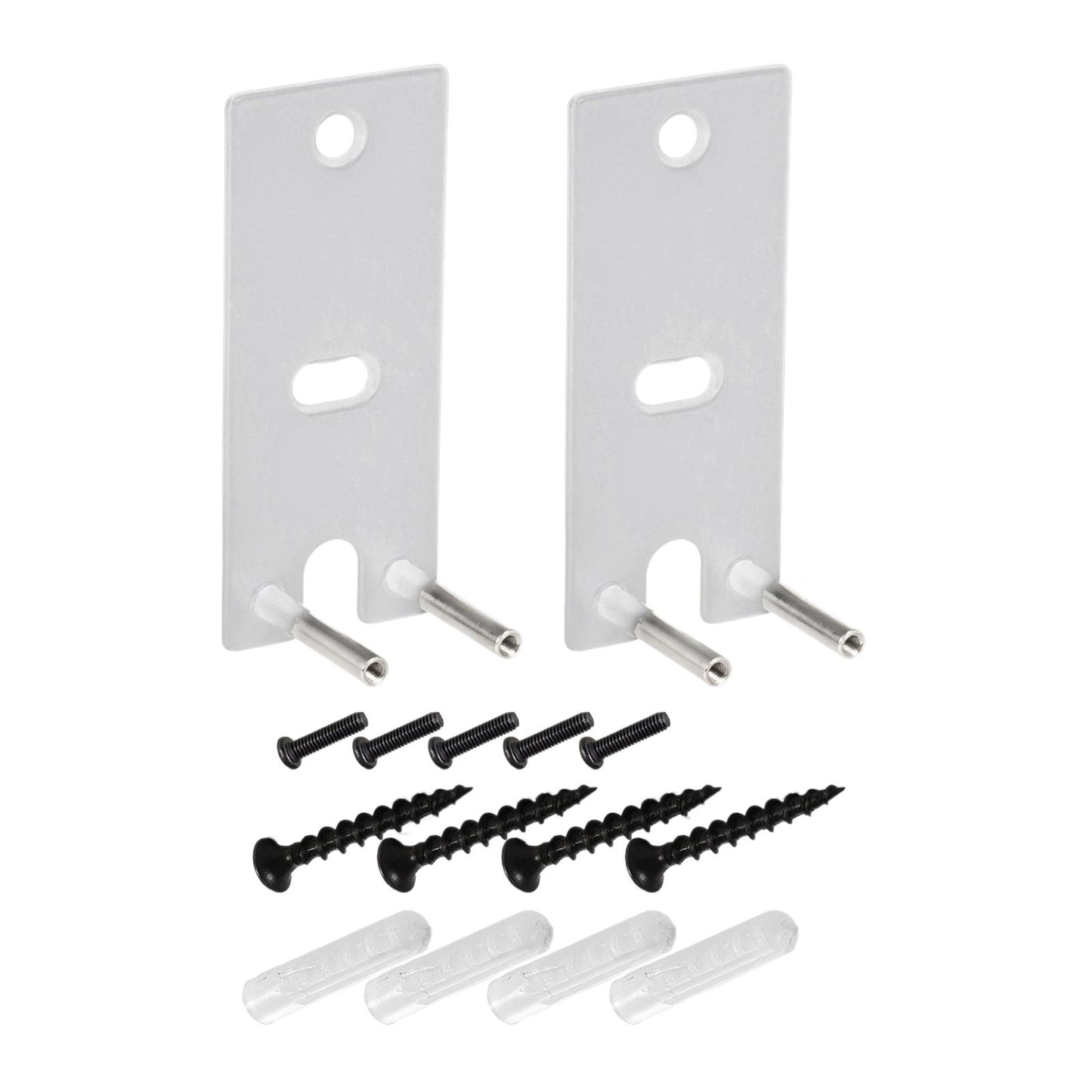 2Pcs Speaker Wall Mounts Universal Replacement Durable for Surround Speakers White