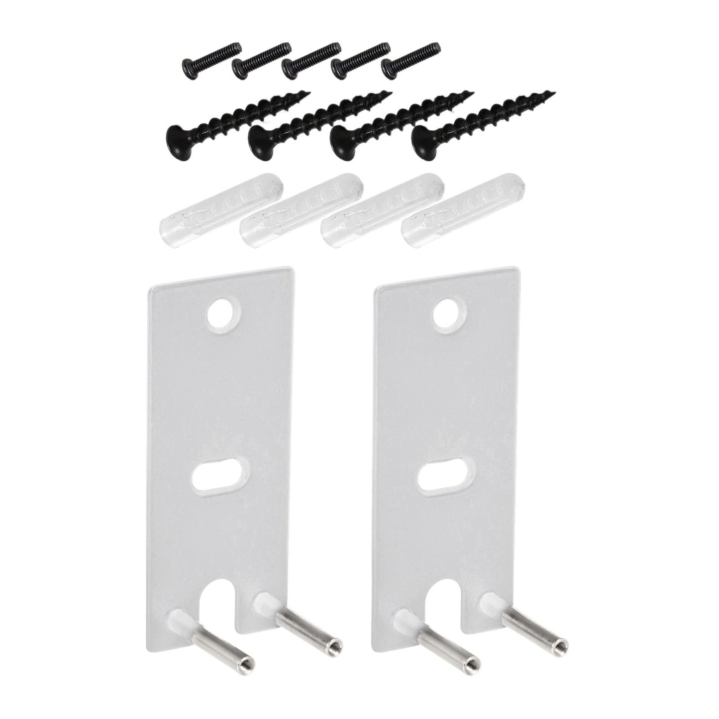 2Pcs Speaker Wall Mounts Universal Replacement Durable for Surround Speakers White