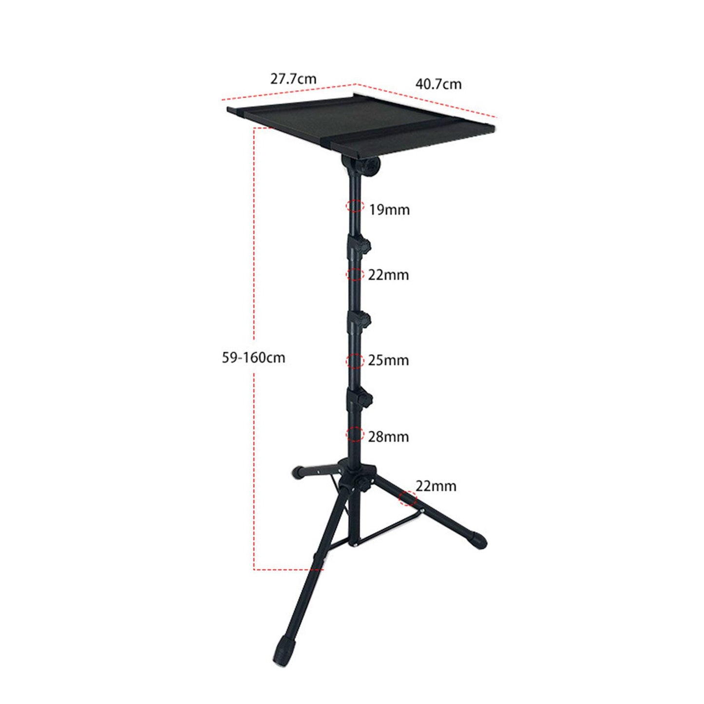 Projection Equipment Tripod Stand Multipurpose Laptop Tripod for Projection Equipment Stage B
