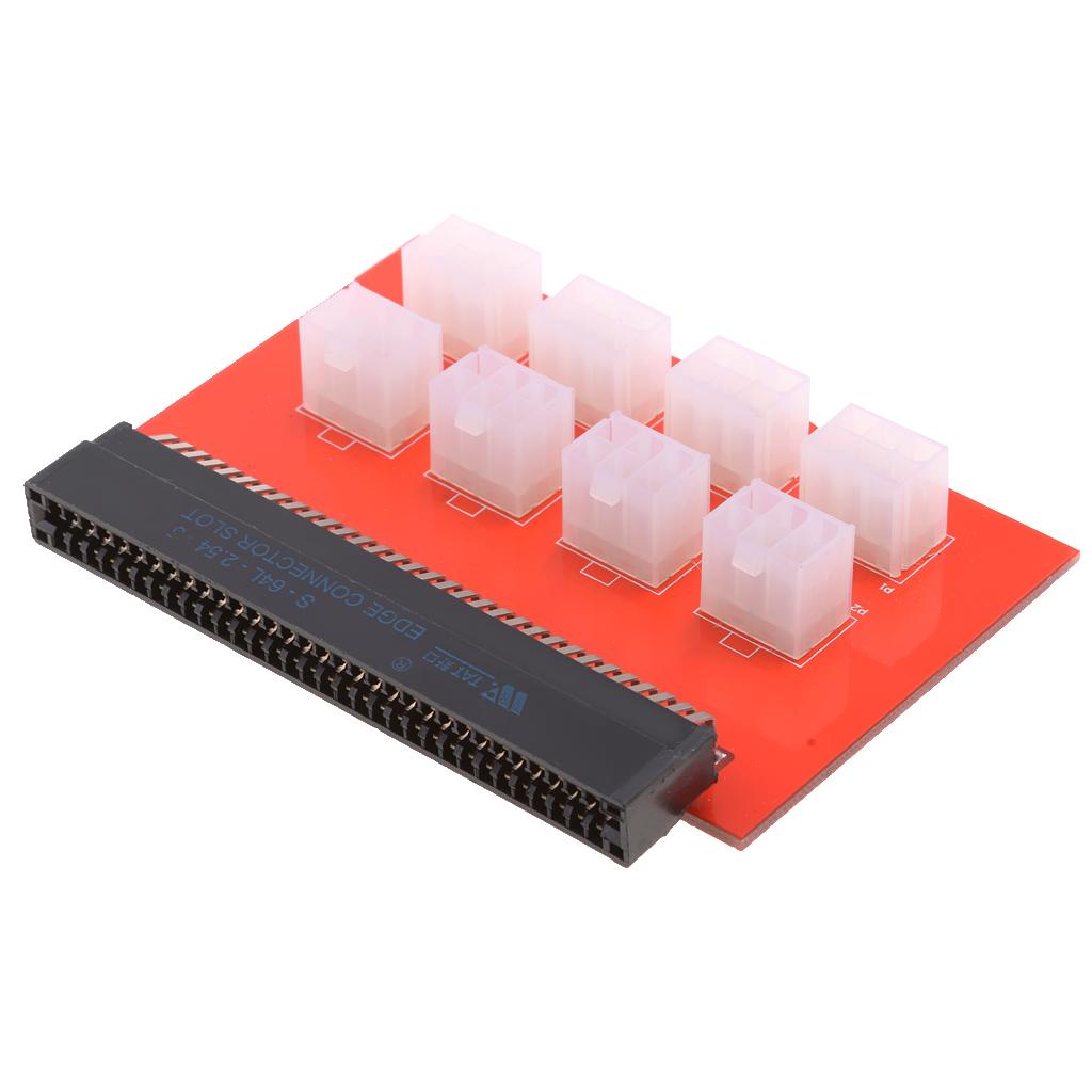 1200w750w Power Supply Breakout Adapter Board + 10 Cables 6Pin To (6+2)Pin