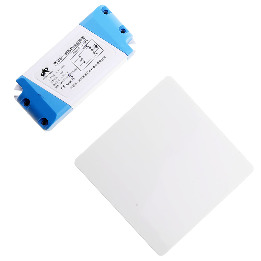 AC85V-250V Universal 1 CH Wireless Remote Control Switch for LED Light Blue