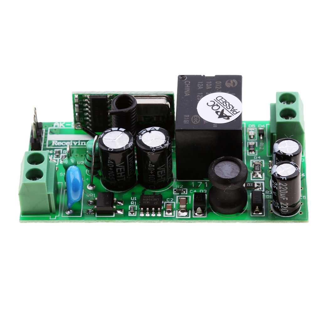 AC85V-250V Universal 1 CH Wireless Remote Control Switch for LED Light Blue