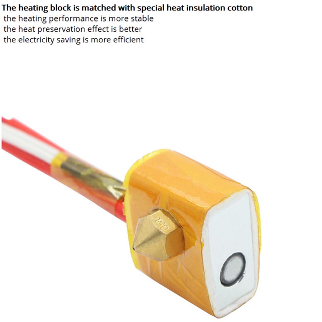 MK8 Extruder Hotend 0.4mm Nozzle Print Head for Prusa i3 3D Printers