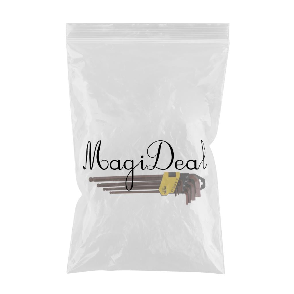 9Pcs Long Arm Metric Ball End Hex Key Wrench Set Hexagon Wrench / L-Wrench