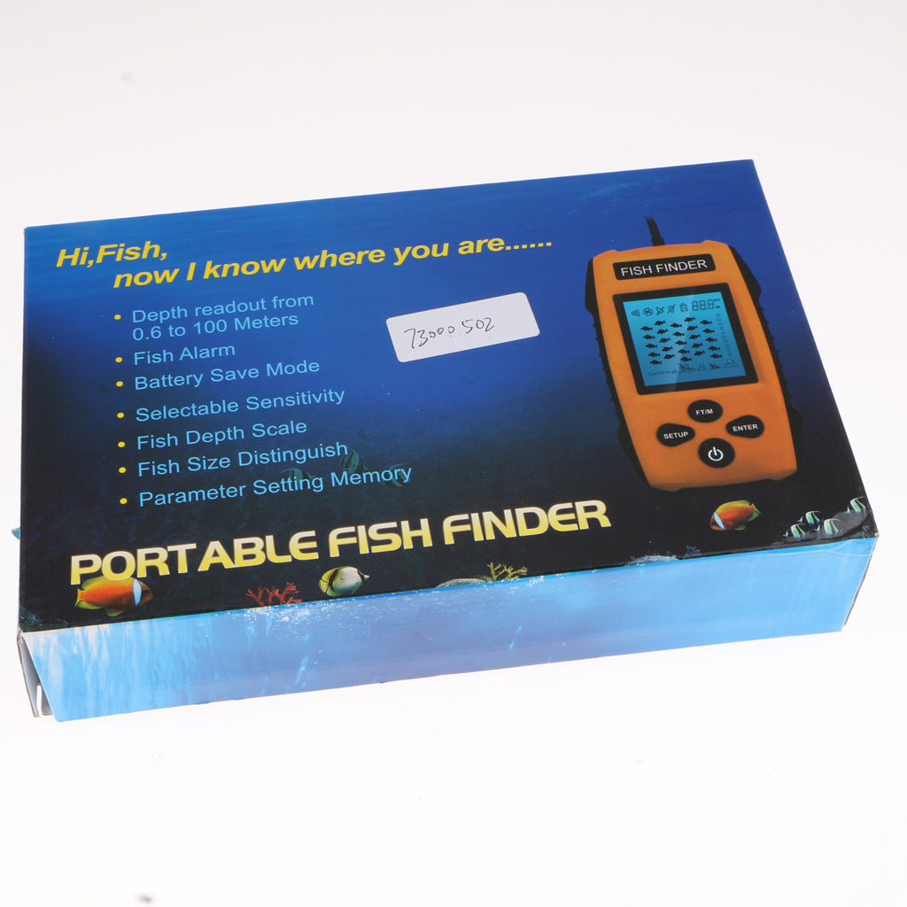 100M Portable Sonar LCD Fish Finder Fishing Lure Echo Sounder Fishing Finder