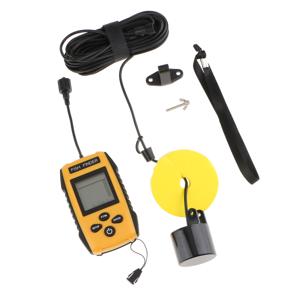 100M Portable Sonar LCD Fish Finder Fishing Lure Echo Sounder Fishing Finder