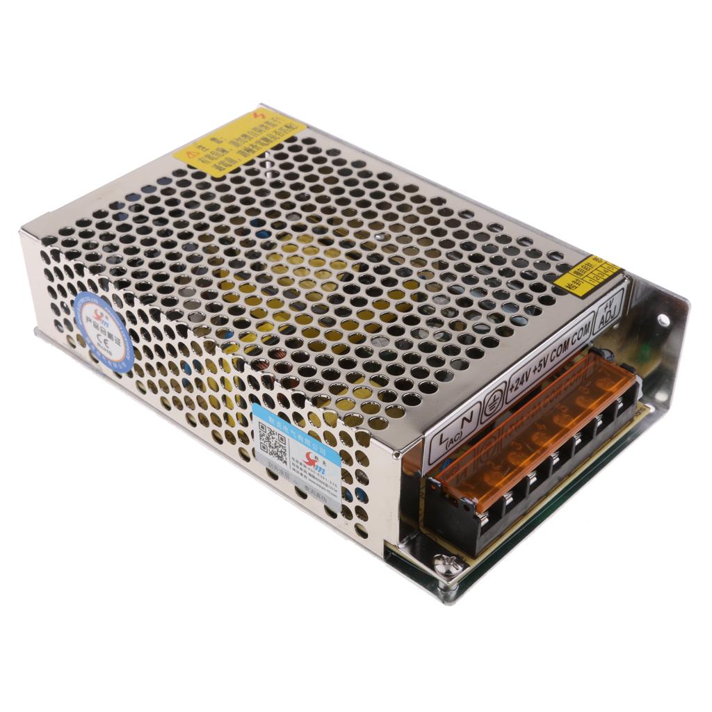 LED Driver Switching Power Supply Transformer Adapter 100-240VAC/ 200-240VAC to DC 24V/5V PWM