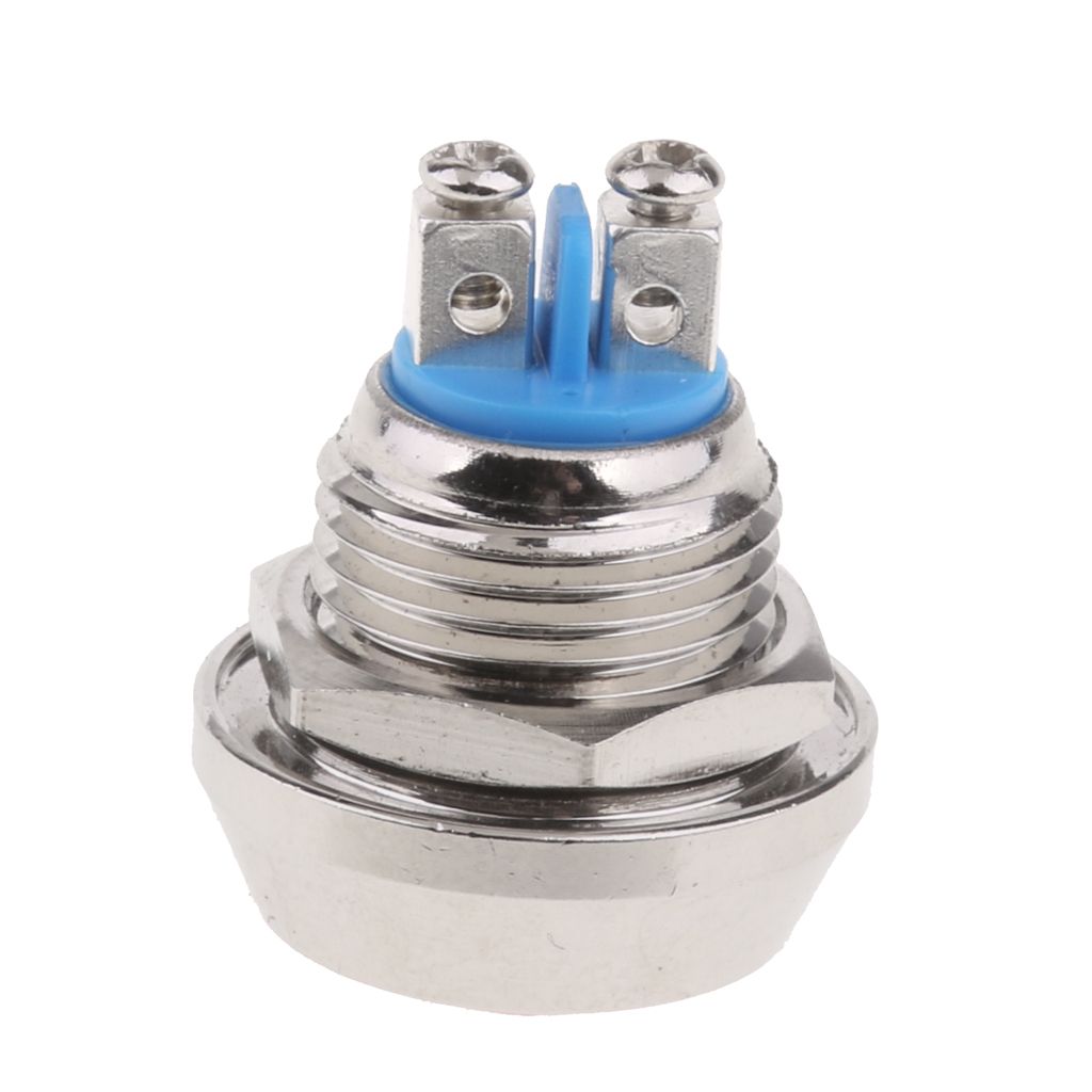 12mm Metal Black Push Button Waterproof Momentary Switch Srcrew Terminal IP67 for Car Auto Engine PC Power Start