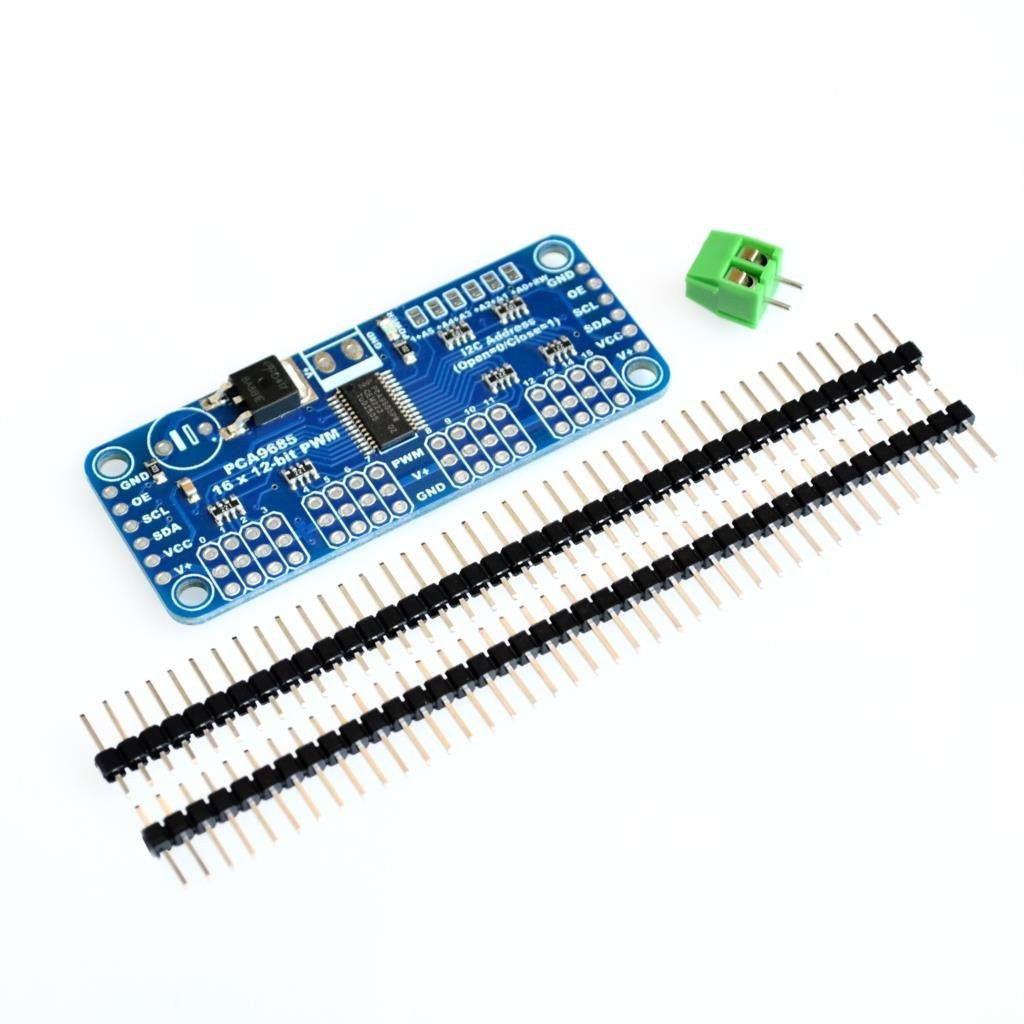 16 Channel 12-bit PWM Servo Motor Driver Shield Board I2C Module for Arduino withP IN