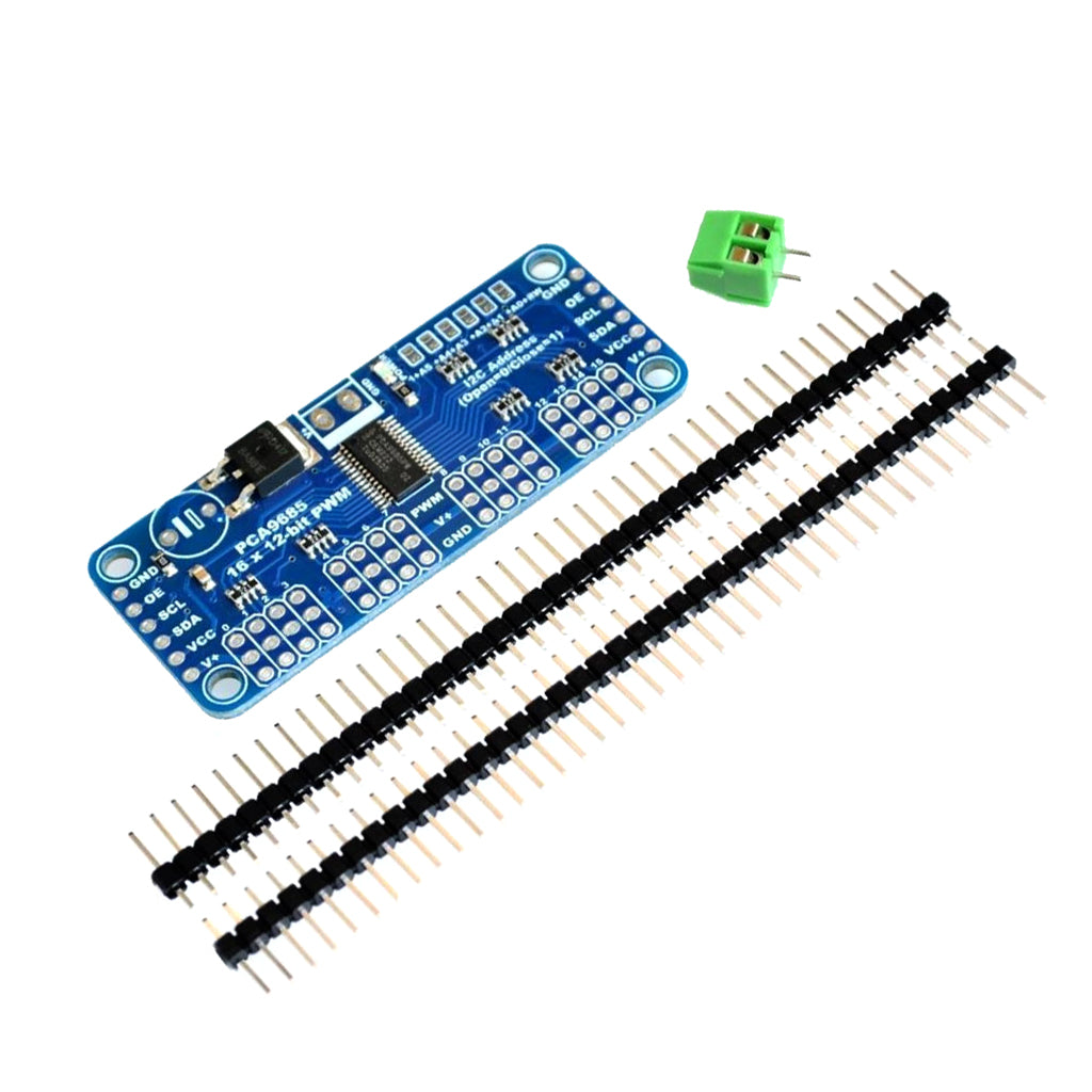 16 Channel 12-bit PWM Servo Motor Driver Shield Board I2C Module for Arduino withP IN